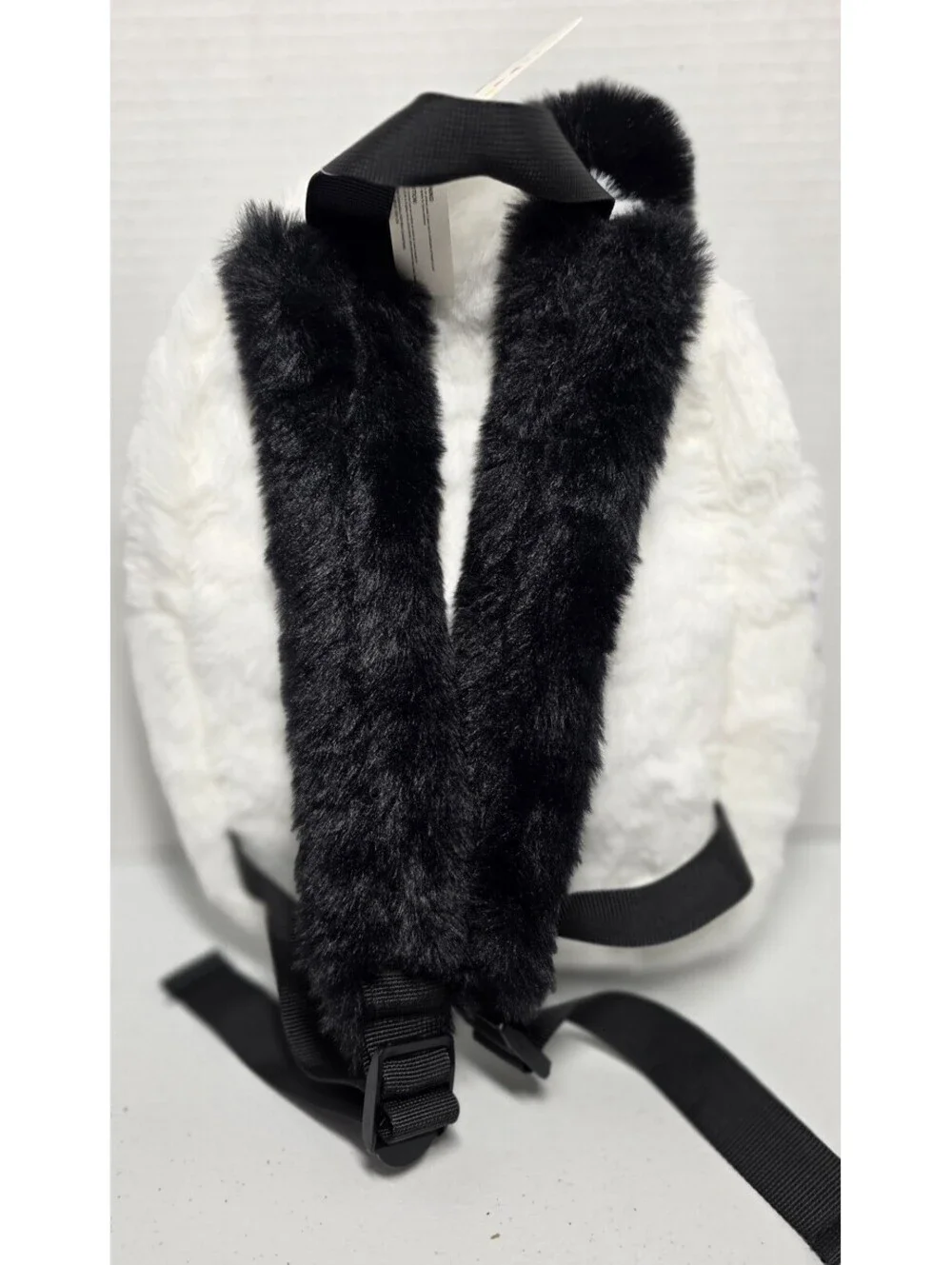 Claire’s Panda Furry Mini Backpack